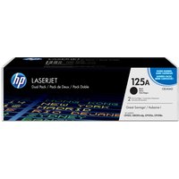 HP CB540AD/125A Toner cartridge black twin pack. 2x2.2K pages/5% Pack=