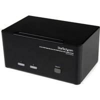 StarTech.com 2 Port Triple Monitor DVI USB KVM Switch with Audio &