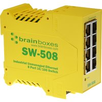 Brainboxes SW-508 network switch Unmanaged Fast Ethernet (10/100) Yell