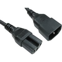 Cables Direct C14 - C15 1.8m Black C14 coupler C15 coupler