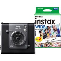 Fujifilm Instax Wide Evo Hybrid Instant Camera - Black - Camera + 20 S