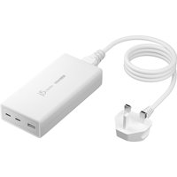 j5create JUP37185W 185W GaN PD 3.1 USB-C® 3-Port Charger-UK, Black