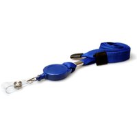 Digital ID 16mm Mid Blue Tubular Flexiweave Breakaway Lanyards with at