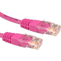 Cables Direct URT-610P networking cable Pink 10 m Cat5e U/UTP (UTP)