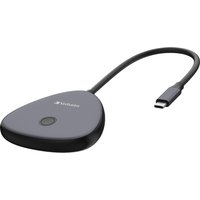 Verbatim Share My Screen USB-C Wireless Display Adapter 4K with Hub WD