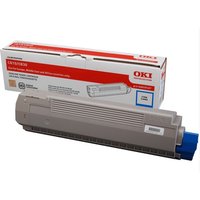 OKI 44059107 Toner cyan. 8K pages ISO/IEC 19798 for OKI C 800