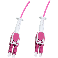 LogiLink Uniboot push-pull fiber patch cord LC-LC OM4. 7.5m