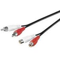 Microconnect AUDCH2 audio cable 1.5 m 2 x RCA Black