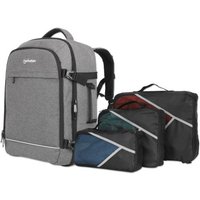 Manhattan Rome Notebook Travel Backpack 17.3". Two Sleeves for Mo
