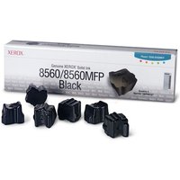 Xerox 108R00727 Dry ink in color-stix black. 6x6.8K pages Pack=6 for X