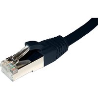 Cablenet 25m Cat6a RJ45 Black F/FTP PE External Flush Moulded Solid Pa