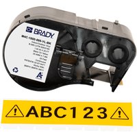 Brady M4C-1000-595-YL-BK printer label Black. Yellow Self-adhesive pri