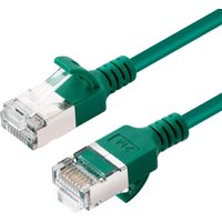 Microconnect V-FTP6A005G-SLIM networking cable Green 0.5 m Cat6a U/FTP