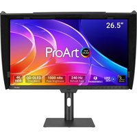 ASUS ProArt Display PA27USD 26.5" 4K Ultra HD QD-OLED 240Hz 0.1ms USB-C Height Adjustable Professional Monitor with Speakers