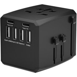 Microconnect MC-TRAVELADAPTER1 Mobile Device Charger Universal Black A Microconnect MC-TRAVELADAPTER1 Mobile Device Charger Universal Black A