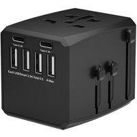 Microconnect MC-TRAVELADAPTER1 electrical power plug Black