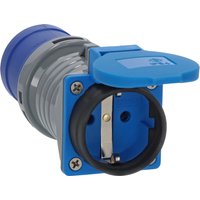 Brennenstuhl 1080990010 power plug adapter Black. Blue. Grey