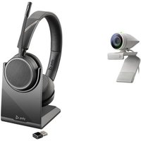 HP Poly Studio P5 Webcam with Voyager 4220 UC Wireless Headset