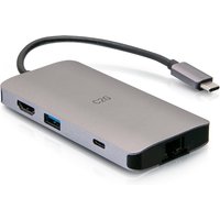 C2G USB-C 8-in-1 Mini Dock with HDMI. 2x USB-A. Ethernet. SD Card Read