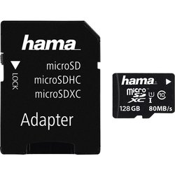 Hama 128GB Microsdxc Memory Card Class 10 UHS-I