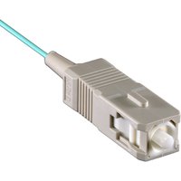 Cablenet 1m OM4 50/125 SC Pigtail Aqua Fibre Pigtail 900um