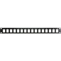 Cablenet 16 Port 1u AV Black Patch Panel