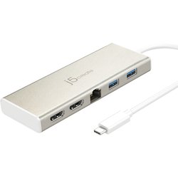 J5Create JCD381-N Usb Type-Câ„¢ Dual Hdmi Mini Dock-Ethernet/ Usb 3.1 Hu
