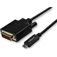 StarTech.com 10ft (3m) USB C to DVI Cable - 1080p (Single Link) USB Ty
