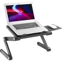 ProperAV Laptop Stand for Bed Sofa Desk with Adjustable Extendable Leg