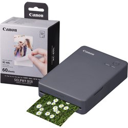 Canon Selphy QX20 Instant Photo Printer - Dark Grey - Printer + 60 Sho