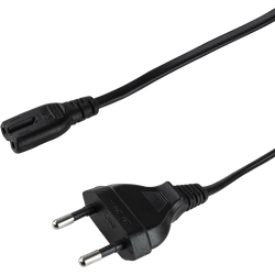 Logilink Power Cable. Cee 7/16 To Iec C7. Black. 1 M