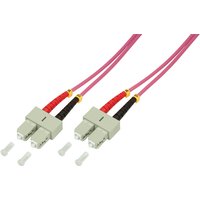 LogiLink SC/SC. 1 m InfiniBand/fibre optic cable Pink