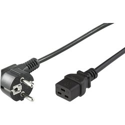 Microconnect PE07719005 Power Cable Black 0.5 M CEE7/7 C19 Coupler