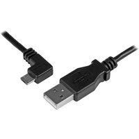 Micro USB Charge Sync Cable M M Left Angle Micro US