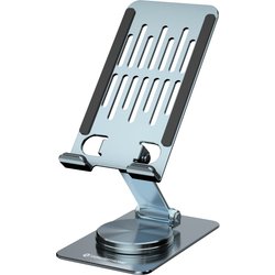 Conceptronic THANA08G Foldable Swivel Phone Stand. 360° Rotating Base.