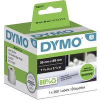 Dymo 1983172 DirectLabel-etikettes white 36mm x 89mm Pack=260 for Dymo