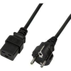 Logilink CP153 Power Cable Black 3 M CEE7/7 C19 Coupler