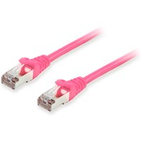 Equip Cat.6A S/FTP Patch Cable. Pink. 0.15m