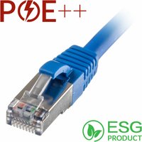 Cablenet 0.5m Cat6a RJ45 Blue S/FTP LSOH 26AWG Snagless Booted Patch L