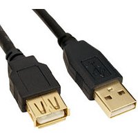 Cables Direct 77CDL-021GL USB cable 1 m USB 2.0 USB A Black