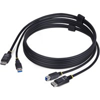 StarTech.com 6ft (1.8m) DisplayPort and USB 5Gbps KVM Cable. 4K 60Hz.