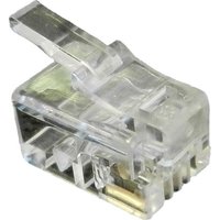 RJ10 4P4C 24 26AWG Crimp Plug Stranded