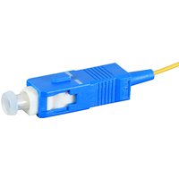 Cablenet 1m OS2 9/125 SC Pigtail Yellow Fibre Pigtail 900um