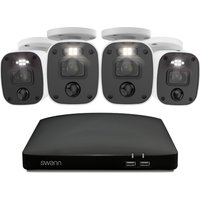 Swann 4K Wired DVR CCTV 4 Bullet Camera Kit 8 Channel 1TB HDD Storage