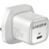 Anker USB-C Charger. 20W Fast Charging. White