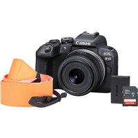 Canon EOS R10 Camera Kit inc RF-S 18-45mm Lens. Sandisk 128GB SD. Neck