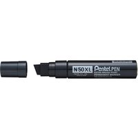 Pentel N50XL permanent marker Black Chisel tip 6 pc(s)