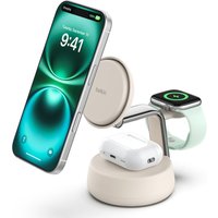 Belkin Qi2 Fitness tracker. Headphones. Smartphone. Smartwatch White U