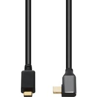 AddOn Networks 6ft USB C 3.2 (Male) to Right Angle USB C 3.2 (Male) Bl