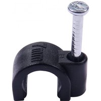 Cables Direct CDL 50 Pack of 7mm Cable Clips Blk